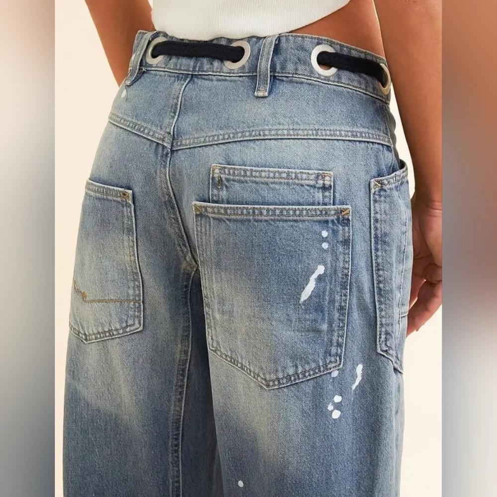 Free People We The Free Moxie Low Slung Pull On Jeans - Picture 2 of 13